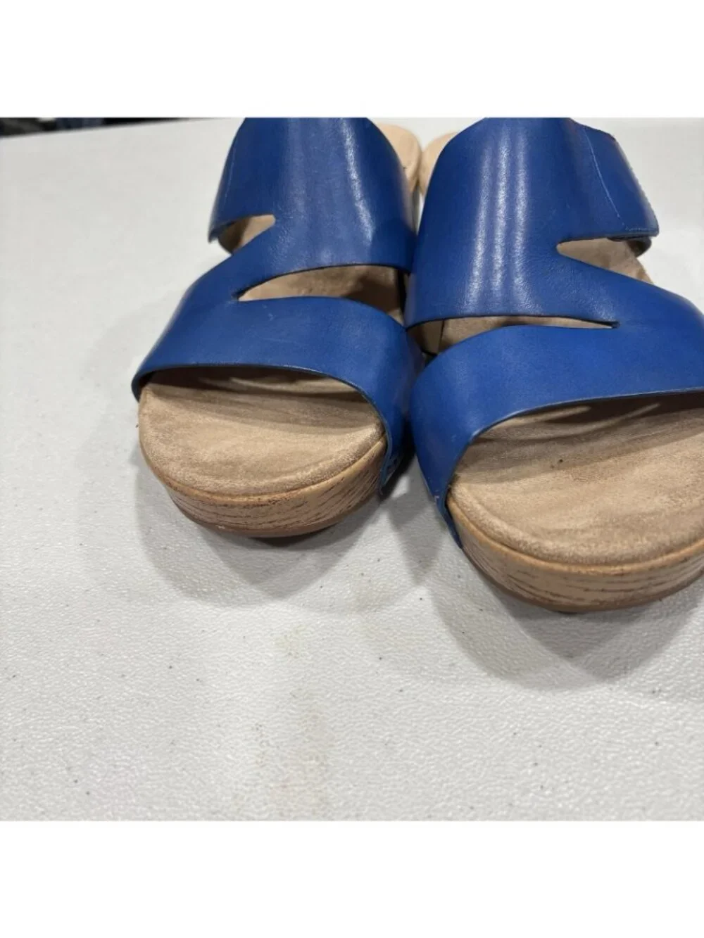 Dansko Lacee Slip On Wedge Sandals Leather Upper Size 39